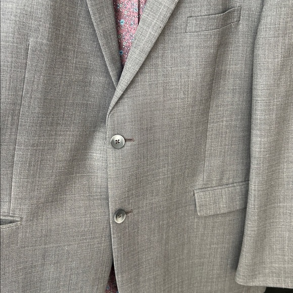 PENGUIN Men’s Gray Wool Blend Sport Coat Blazer 46R Office Work - Picture 7 of 16